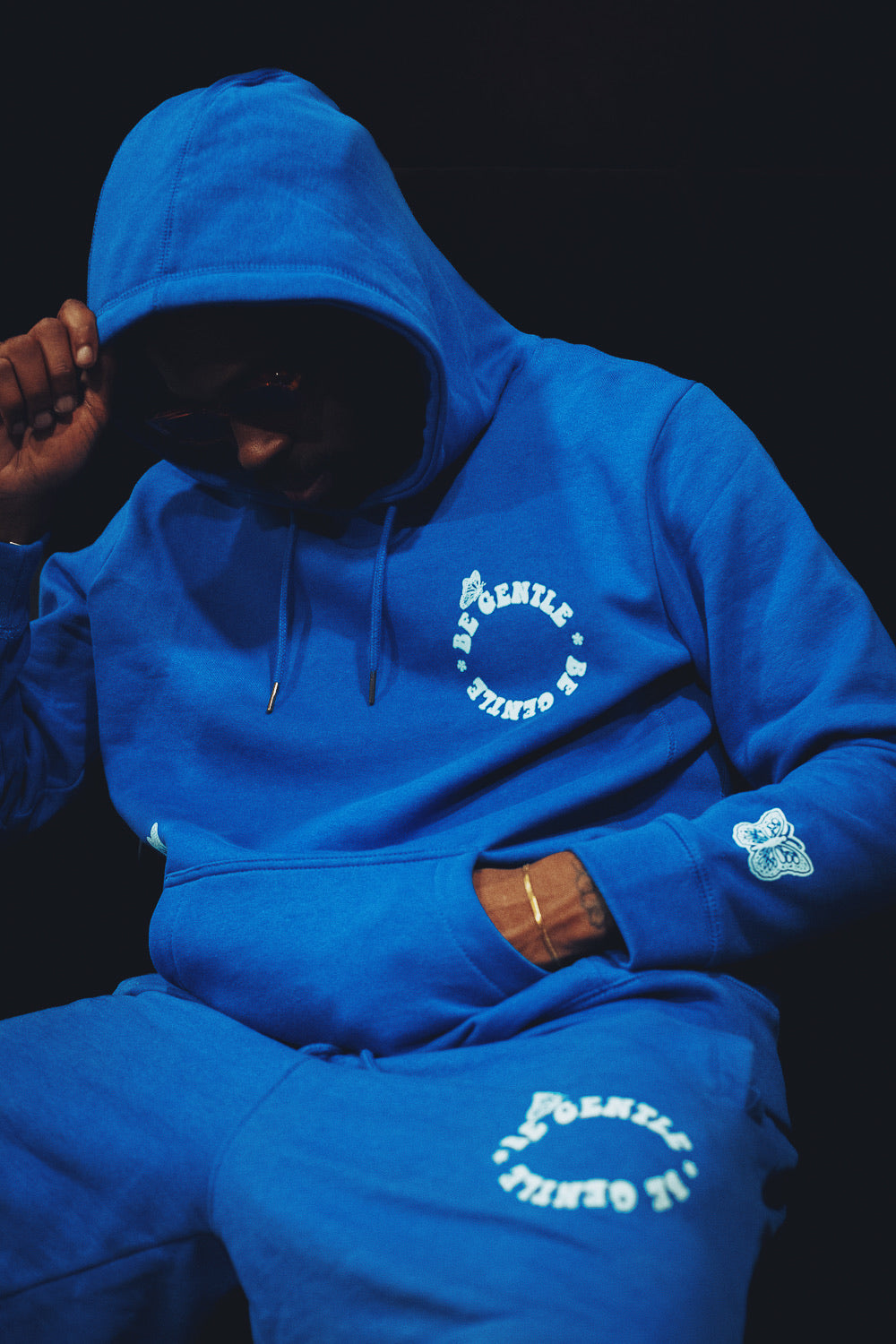 Be Gentle Hoodie French Blue