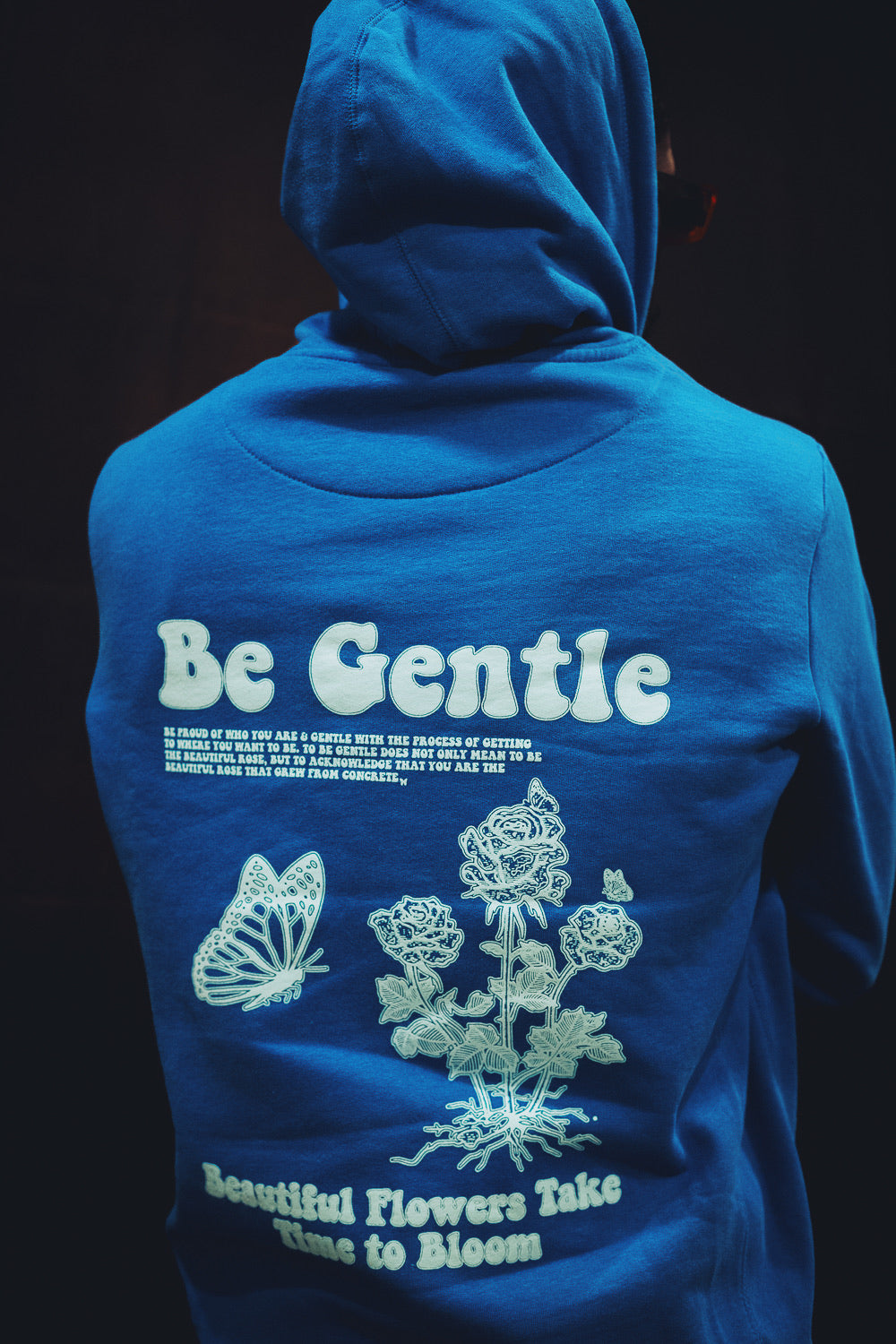Be Gentle Hoodie French Blue