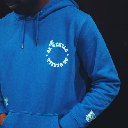 Be Gentle Hoodie French Blue